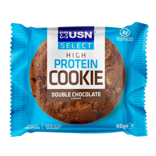 HIGH PROTEIN COOKIE 60G  PODWÓJNA CZEKOLADA - USN