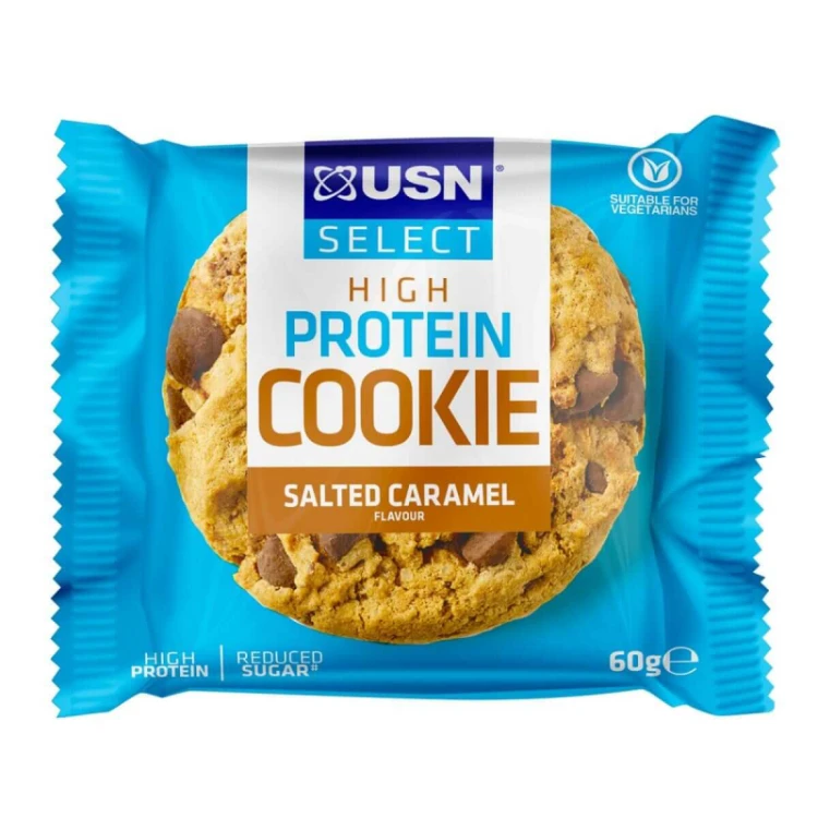 HIGH PROTEIN COOKIE 60G SŁONY KARMEL - USN