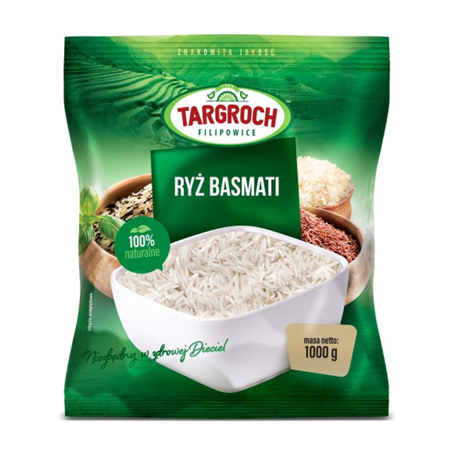 RYŻ BRĄZOWY 1KG - TARGROCH
