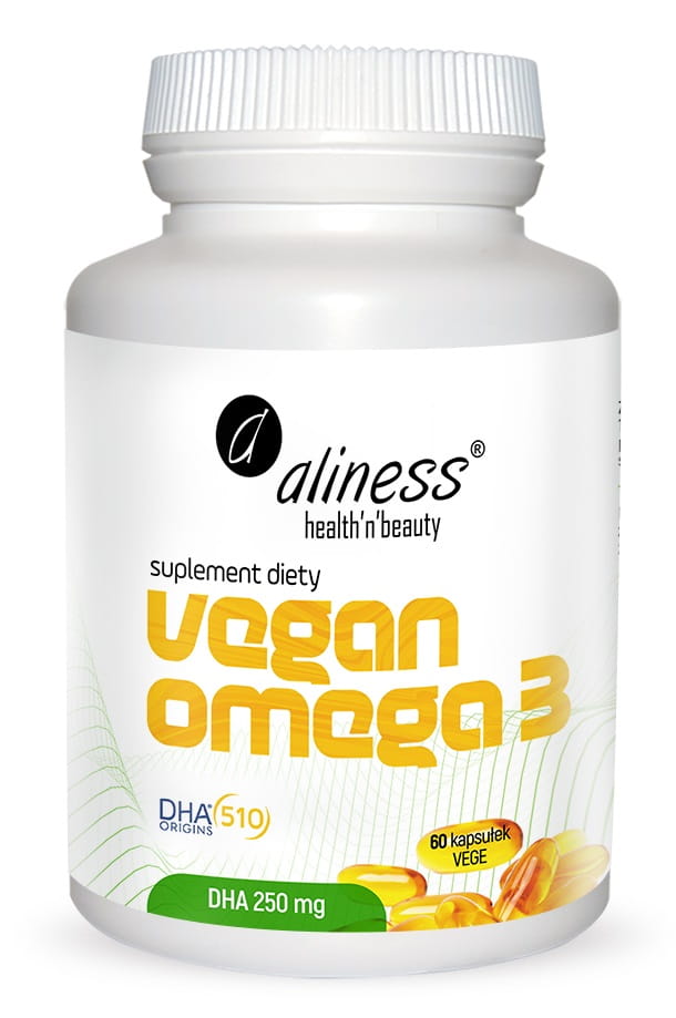 VEGAN OMEGA 3 DHA 250MG 60KAPS - ALINESS