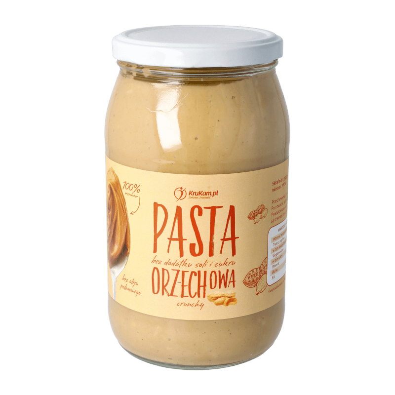 PASTA ORZECHOWA CRUNCHY 900G - KRUKAM