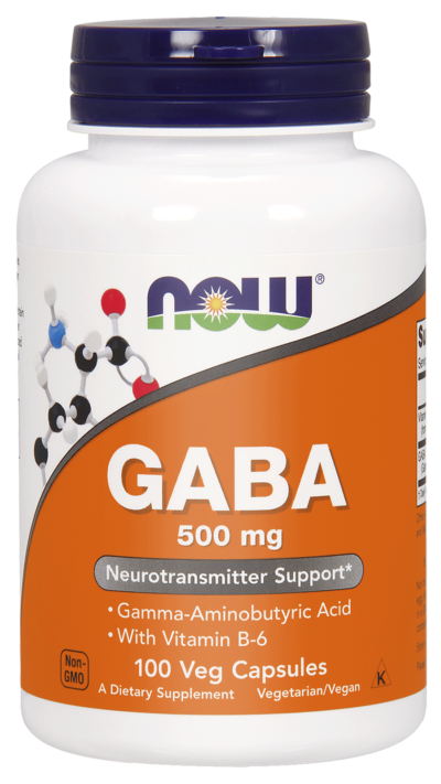 GABA 500MG 100 KAPS - NOW FOODS