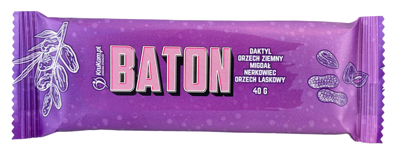 BATON DAKTYLOWY MIX ORZECHÓW 40G - KRUKAM