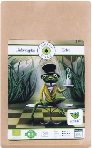 KAWA ZIARNISTA EKOLOGICZNA INDONEZYJSKA ŻABA 1KG - ECOBLIK