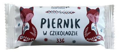 BATON PIERNIK W CZEKOLADZIE 33G - KRUKAM