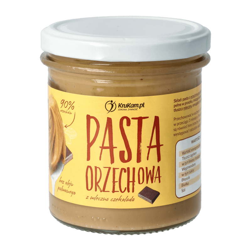 PASTA ORZECHOWA Z MLECZNĄ CZEKOLADĄ 300G - KRUKAM
