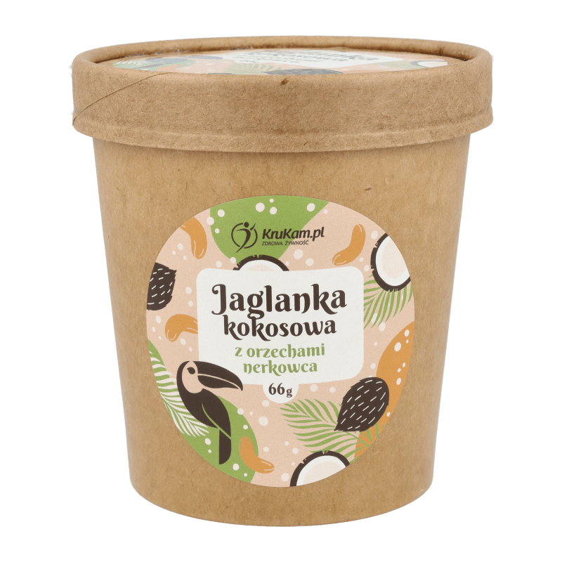 JAGLANKA KOKOSOWA Z ORZECHAMI NERKOWCA 66G - KRUKAM