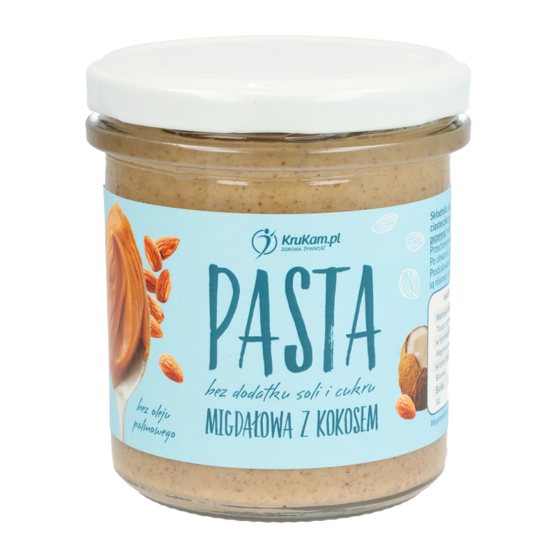 PASTA MIGDAŁOWA Z KOKOSEM 300G - KRUKAM