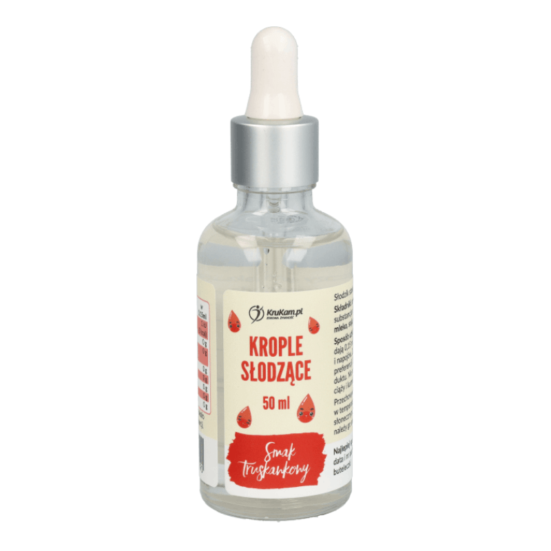 AROMAT KROPLE SŁODZĄCE 50ML KRUKAM - TRUSKAWKA