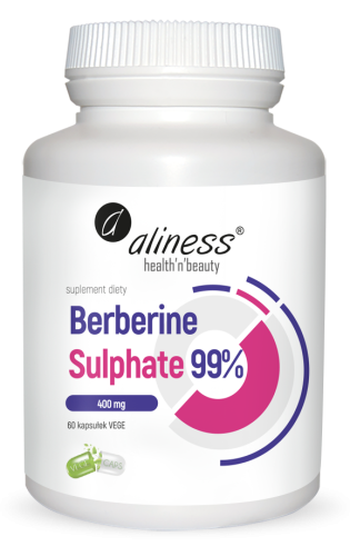 BERBERINE SULPHATE 99% 400MG 60 KAPS - ALINESS