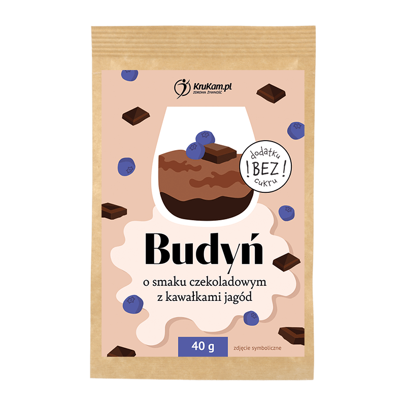 BUDYŃ 38G KRUKAM - CZEKOLADA Z KAWAŁKAMI JAGÓD