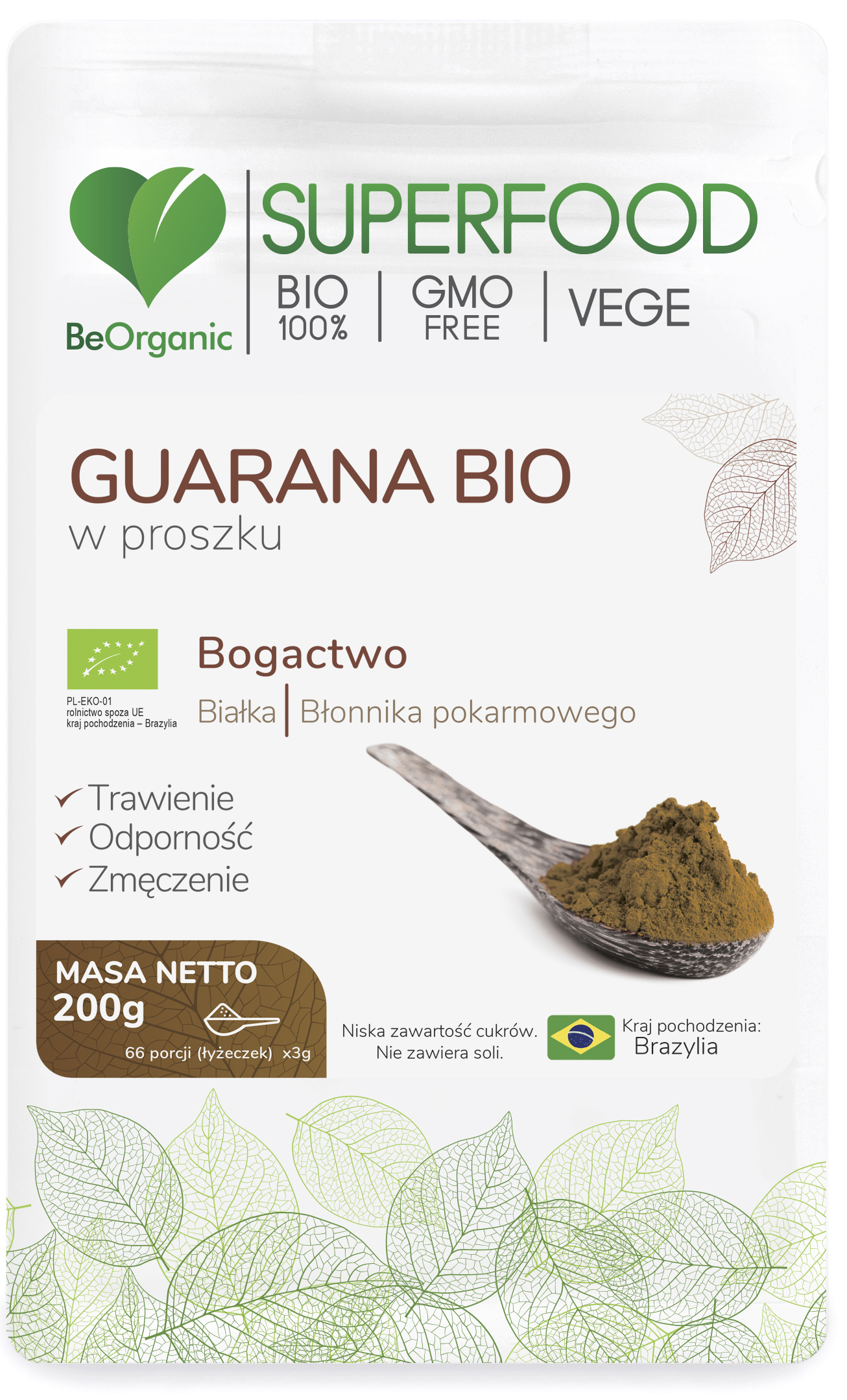 GUARANA BIO 200G - BEORGANIC