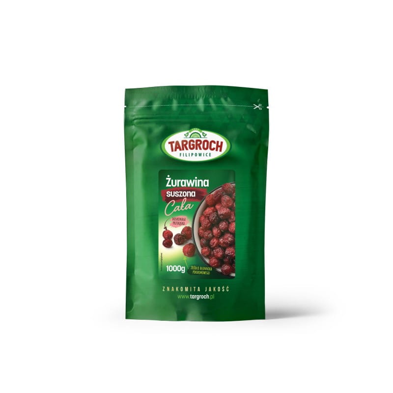 ŻURAWINA SUSZONA CAŁA 1KG TARGROCH