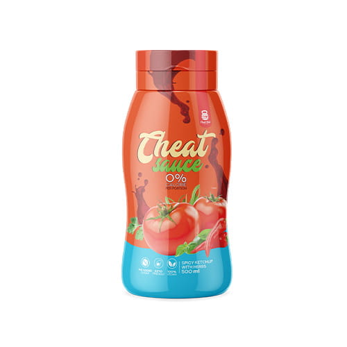CHEAT MEAL SAUCE (ZERO KALORII) 500ML - PIKATNY KETCHUP Z ZIOŁAMI