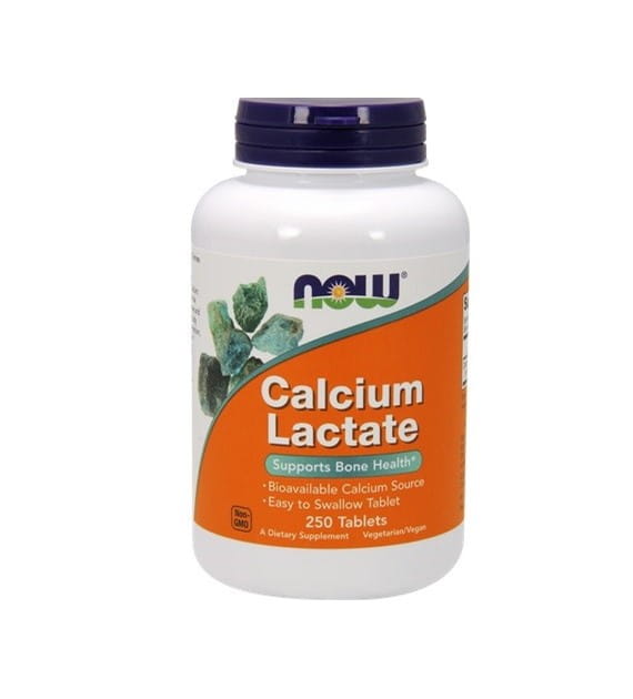 CALCIUM LACTATE (WAPŃ) 250 TAB - NOW FOODS