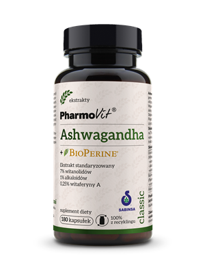 ASHWAGANDHA 180 KAPS - PHARMOVIT