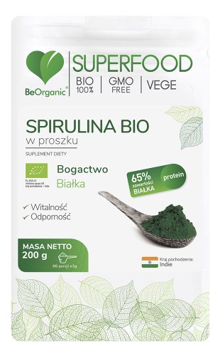 SPIRULINA BIO 200G - BEORGANIC