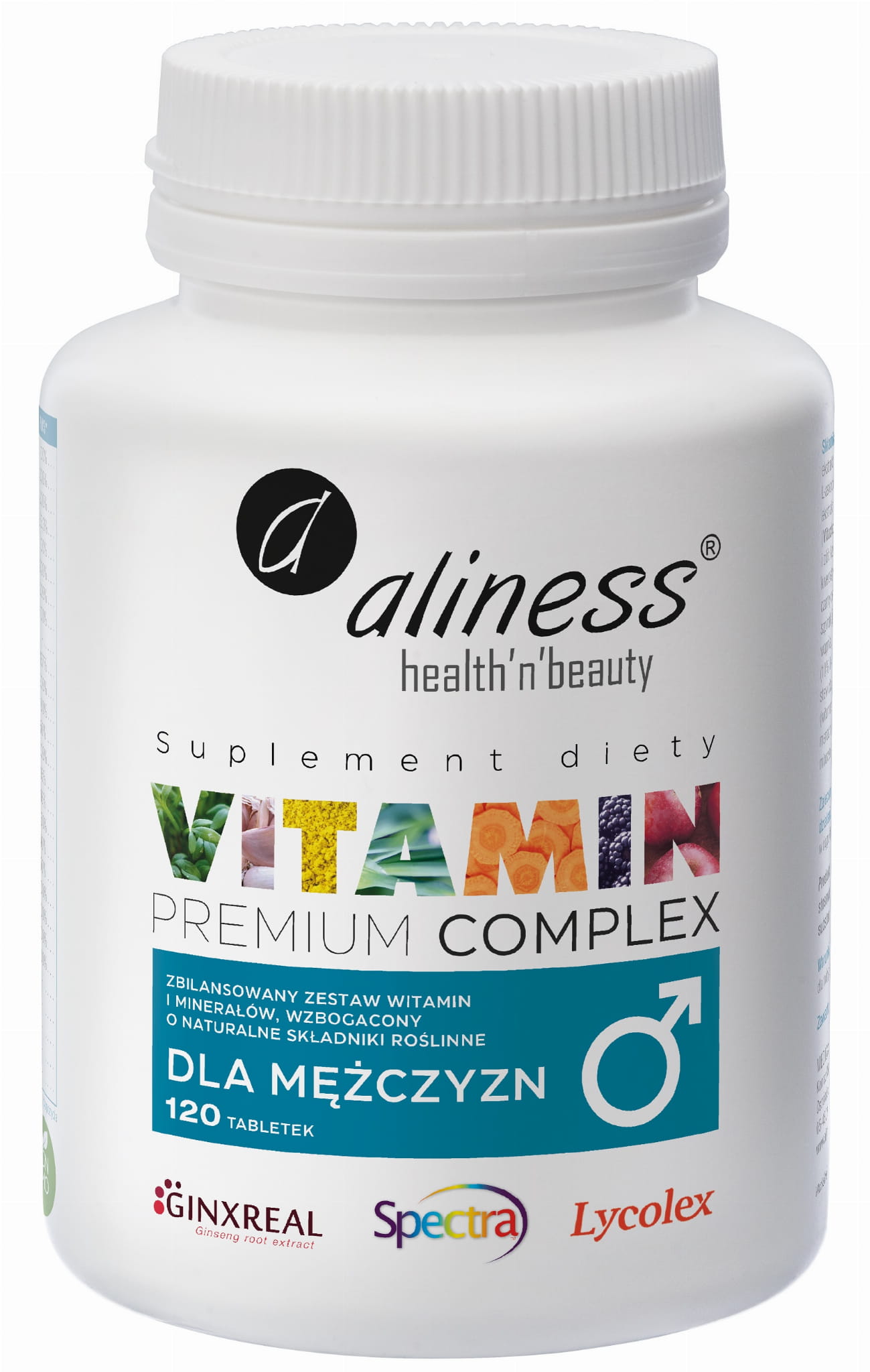 VITAMIN PREMIUM COMPLEX 120TAB ALINESS - DLA MĘŻCZYZN