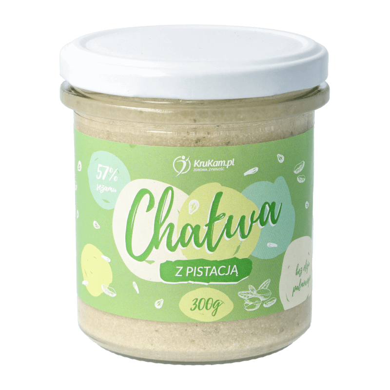 CHAŁWA TURECKA Z PISTACJAMI 300G-KRUKAM