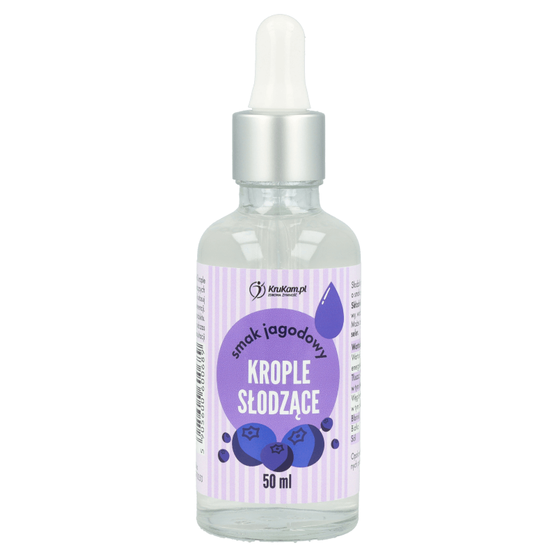 AROMAT KROPLE SŁODZĄCE 50ML KRUKAM - JAGODA
