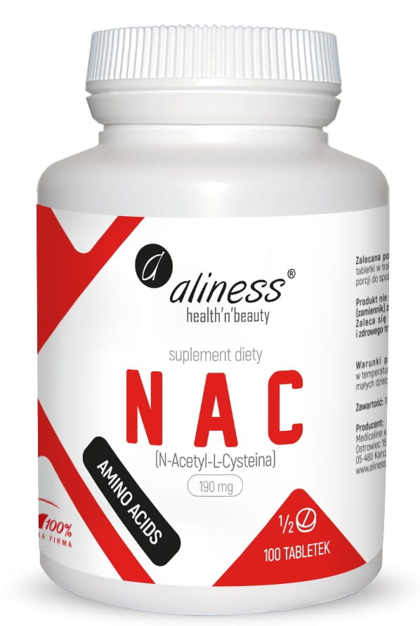 NAC N-ACETYL-L-CYSTEINA 100 TAB ALINESS