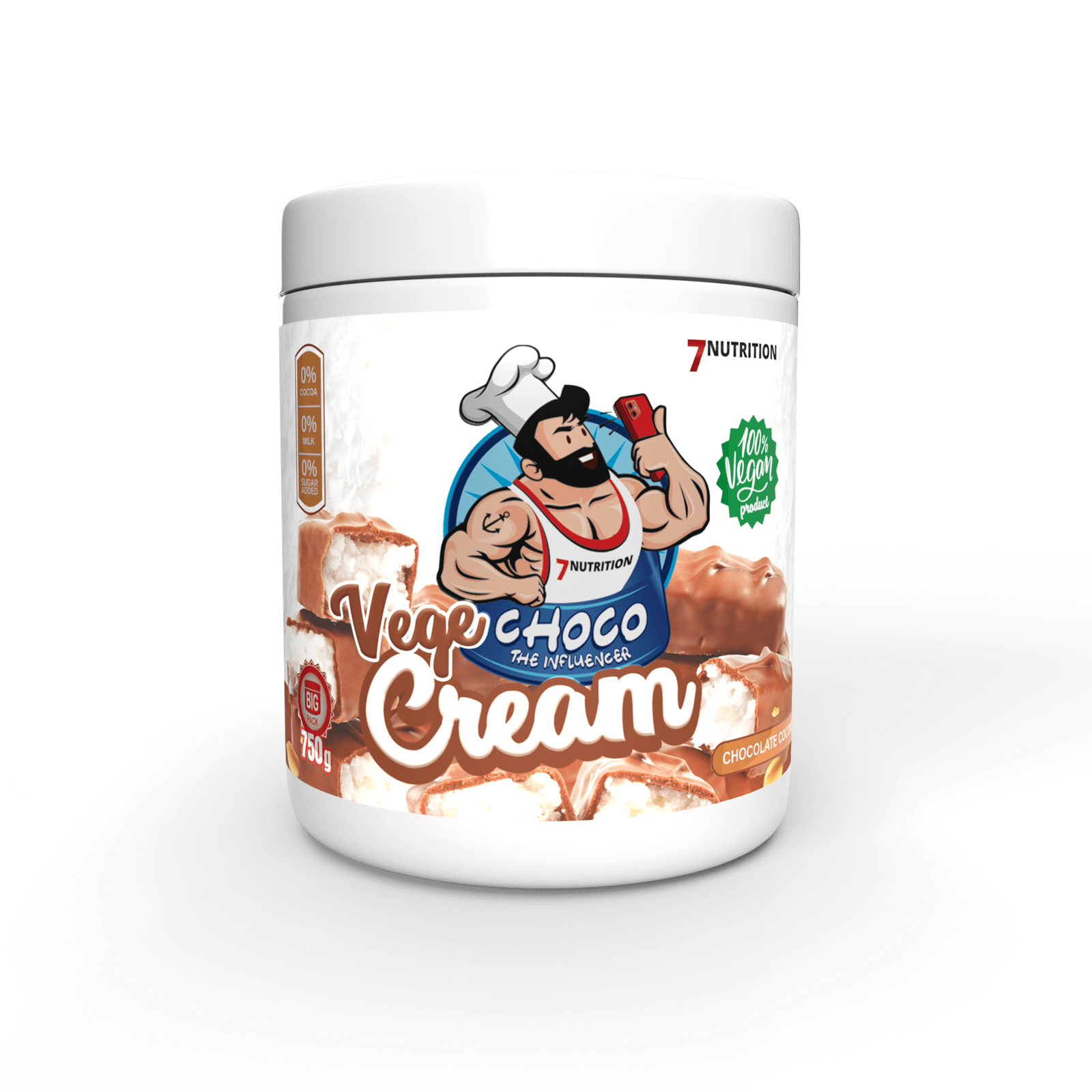 CREAM VEGE 750G 7NUTRITION - CZEKOLADA KOKOS	