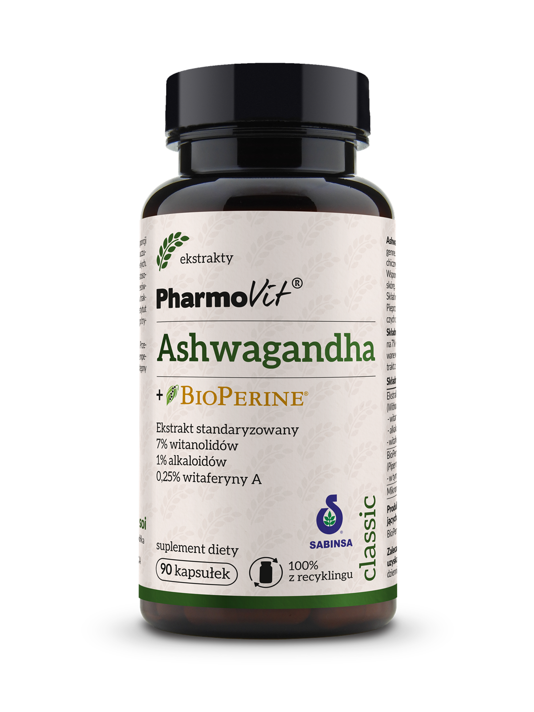 ASHWAGANDHA 90 KAPS - PHARMOVIT