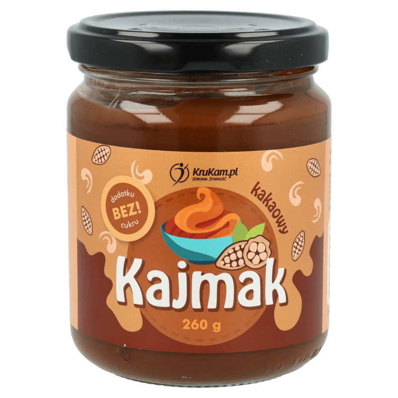KAJMAK KAKAOWY BEZ CUKRU 260G-KRUKAM