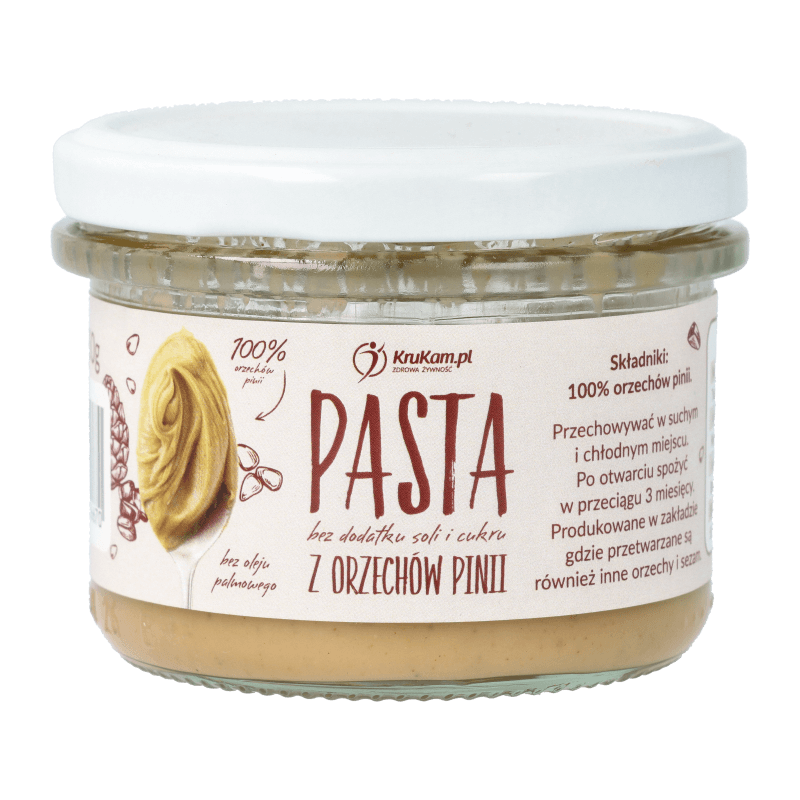 PASTA Z ORZECHÓW PINII 150G - KRUKAM