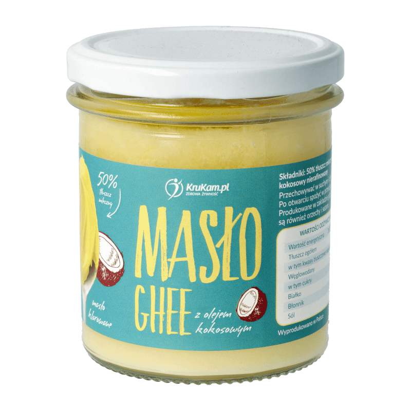 MASŁO KLAROWANE GHEE Z OLEJEM KOKOSOWYM 300 ML - KRUKAM
