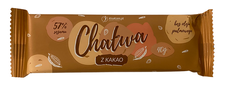BATON CHAŁWOWY Z KAKAO 40G - KRUKAM