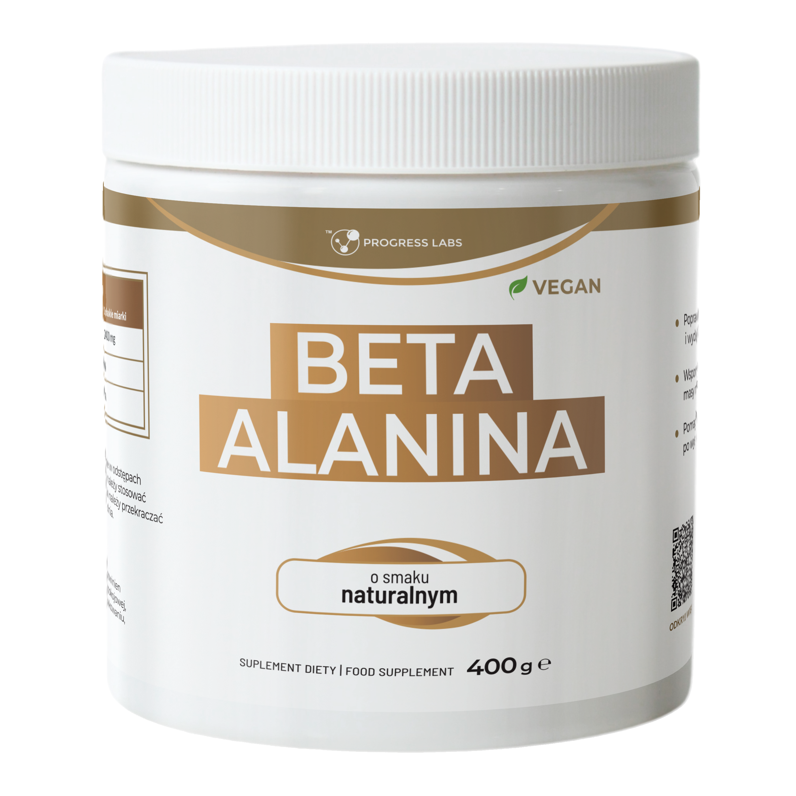 BETA ALANINA 400G PROGRESS LABS - NATURALNA