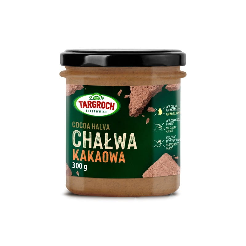 CHAŁWA KAKAOWA BEZ CUKRU 300G - TARGROCH