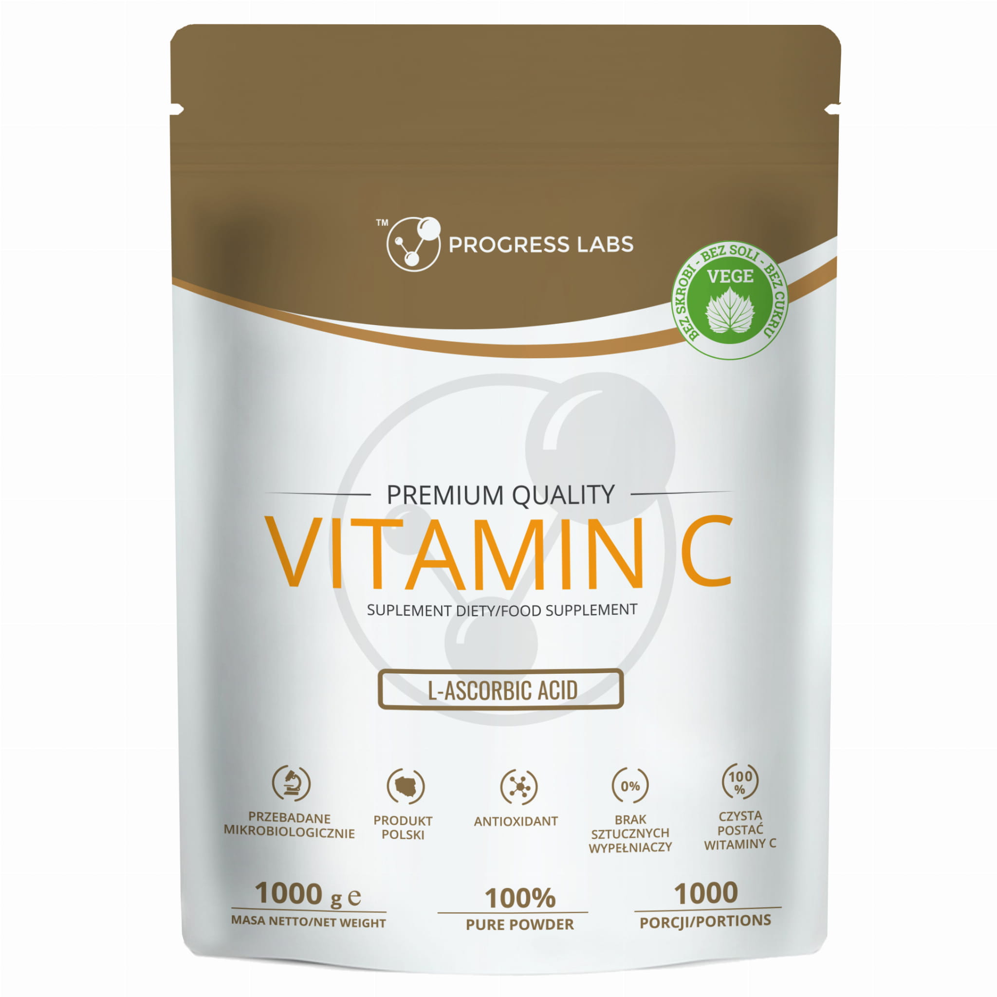 WITAMINA C 1000MG 1KG - PROGRESS LABS