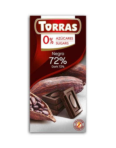 CZEKOLADA GORZKA Z ZIARNAMI KAKAO 75G - TORRAS