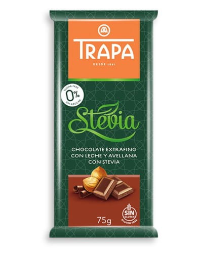 CZEKOLADA MLECZNA Z ORZECHAMI LASKOWYMI 75G - TRAPA
