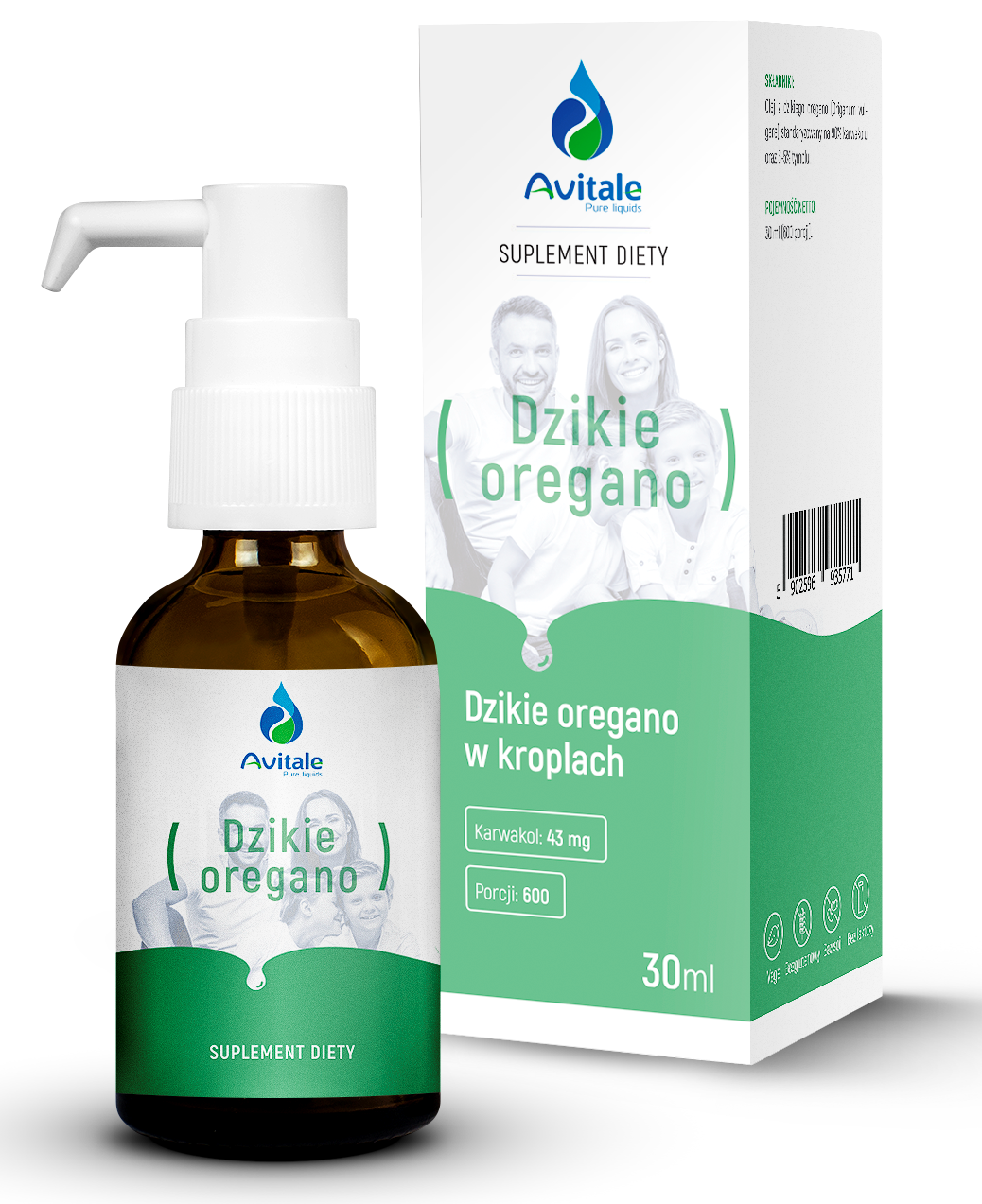 AVITALE DZIKIE OREGANO 90% KARWAKROLU 30ML - ALINESS
