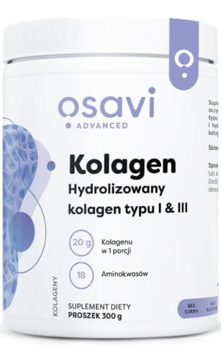 KOLAGEN HYDROLIZOWANY TYPU I&III 300G - OSAVI