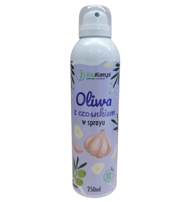 OLIWA Z OLIWEK Z CZOSNKIEM W SPRAYU 250 ML - KRUKAM
