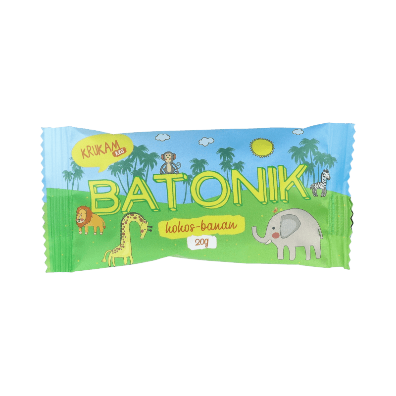 BATONIK DAKTYLOWY KOKOS - BANAN 20G - KRUKAM