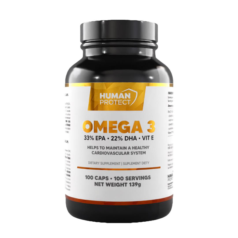 OMEGA 3 550mg/220mg 100 KAPS - HUMAN PROTECT