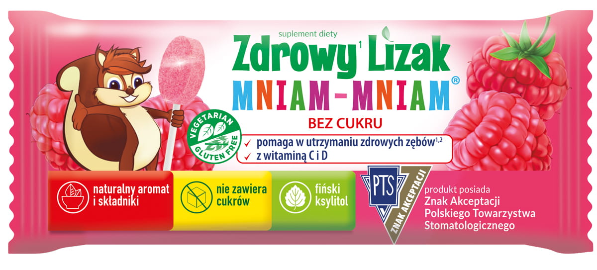 ZDROWY LIZAK MNIAM-MNIAM 6G - STARPHARMA - MALINA 