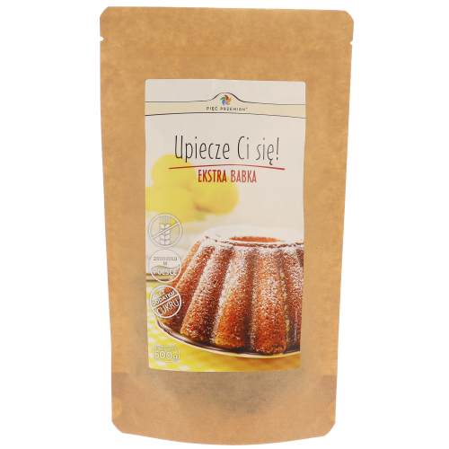 MIESZANKA NA EKSTRA BABKĘ PIASKOWĄ BEZGLUTENOWĄ 500G - PIĘĆ PRZEMIAN