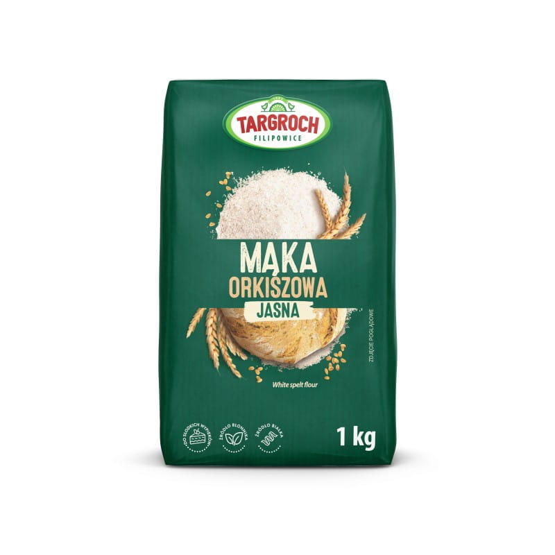 MĄKA ORKISZOWA JASNA 1000G FLOWPACK - TARGROCH