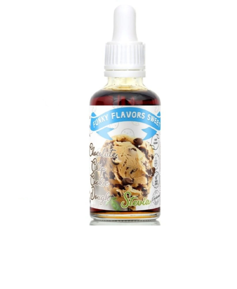 AROMAT SWEET STEVIA CHOCOLATE CHIP COOKIE DOUGHT / CZEKOLADA CIASTKO STEWIA 50ML - FUNKY FLAVOURS
