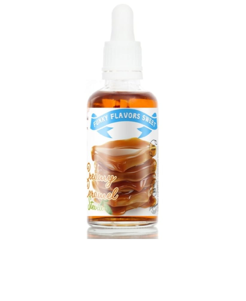 AROMAT SWEET CREAMY CARAMEL STEVIA / KARMEL STEWIA 50ML - FUNKY FLAVORS 