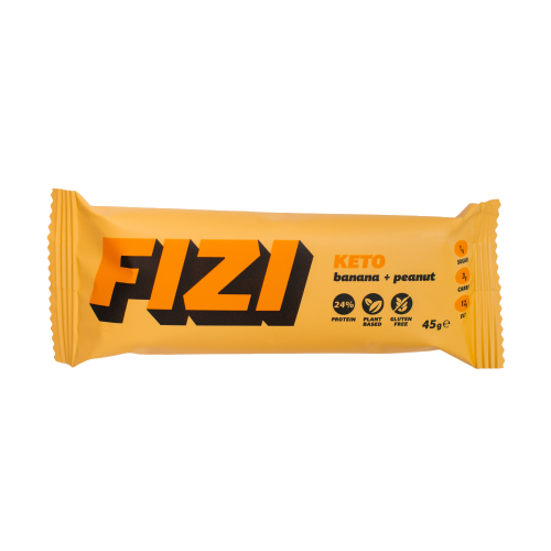 BATON KETO PROTEINOWY BANANA PEANUT 45G - FIZI