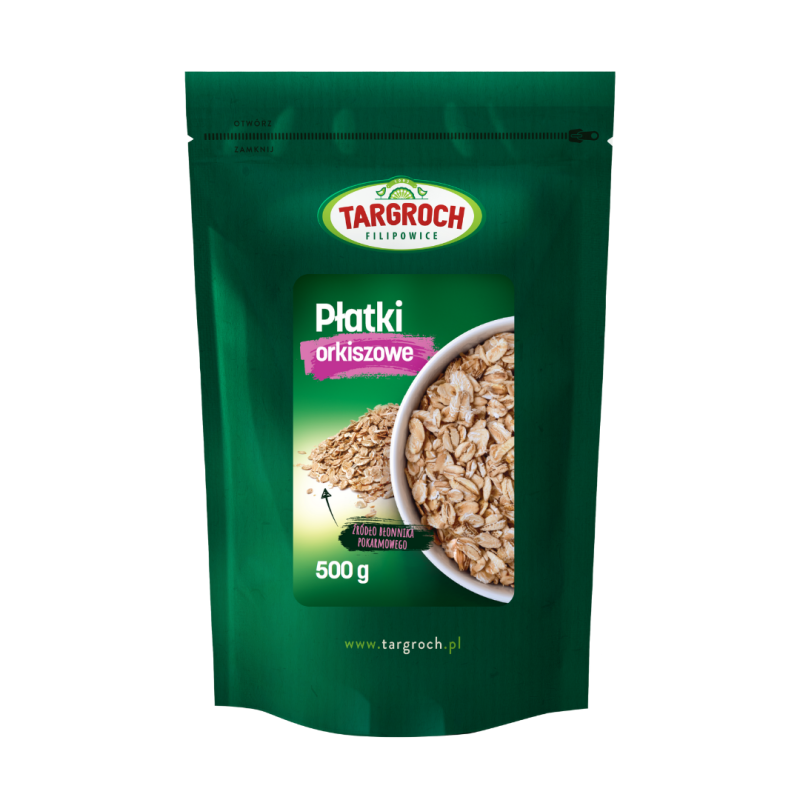 PŁATKI ORKISZOWE 500G - TARGROCH