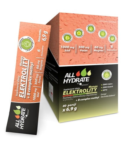 ELEKTROLITY STICK 40 + B-COMPLEX 40 SASZETEK - ALLHYDRATE - ALINESS