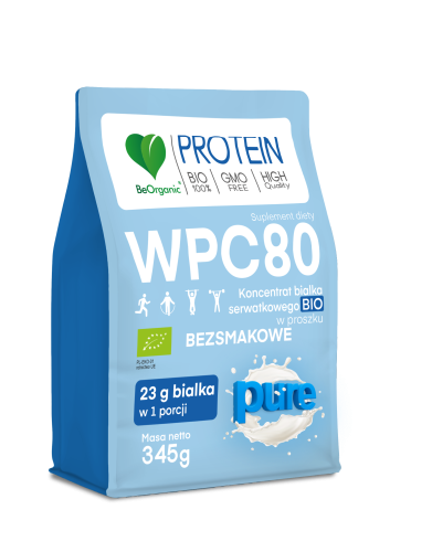 BEORGANIC BIAŁKO SERWATKOWE WPC 80 BIO 345G - ALINESS